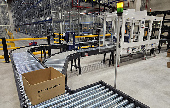 Automated conveyor belt Bausch Lomb